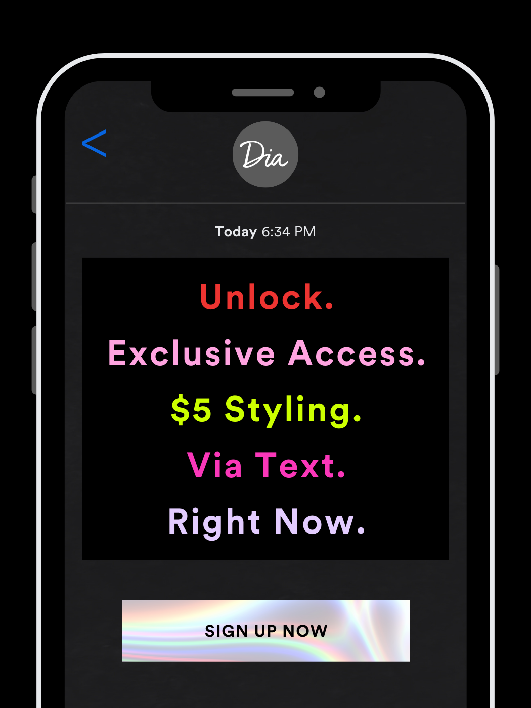 Unlock Exclusive Access $5 Styling Via Text Right Now. Sign Up Now