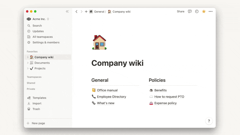 Notion for teams. Meet your connected workspace.