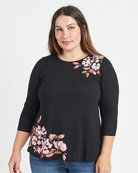 Lindsey Floral Knit Top