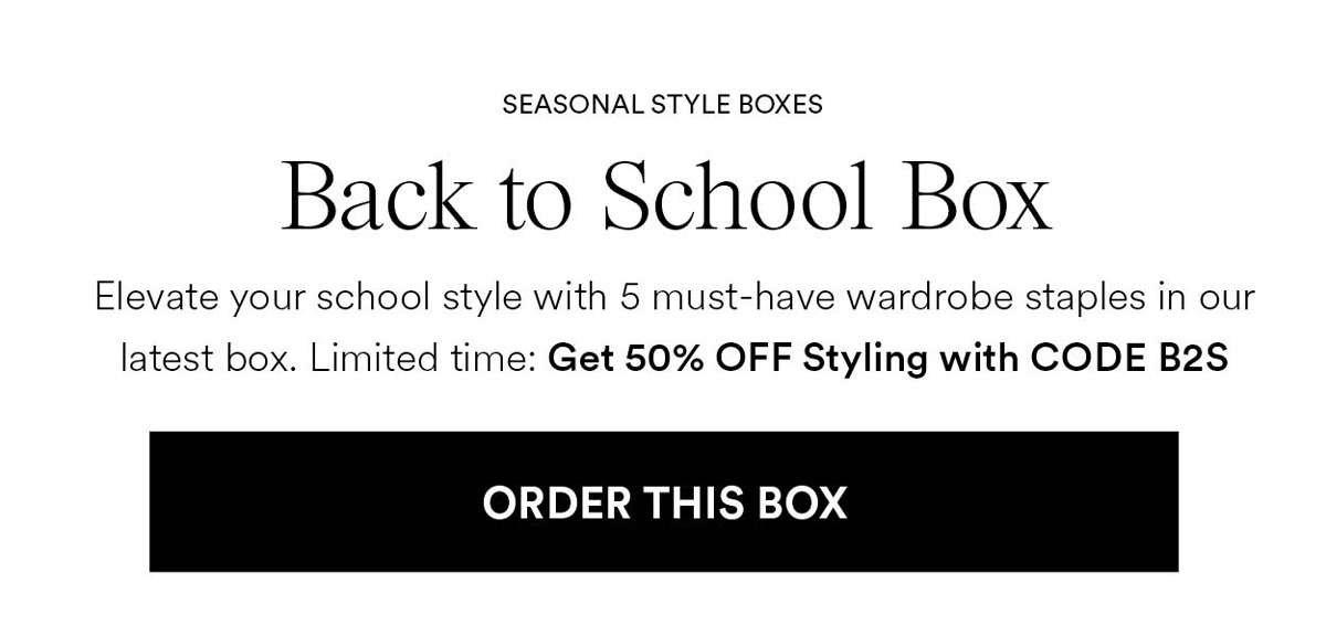Back to School Box. Order This Box