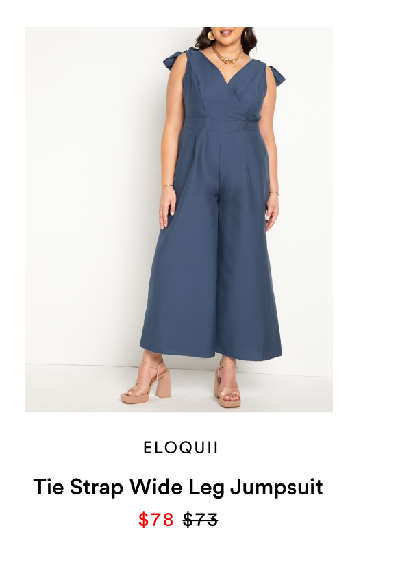 Tie Strap Wide Leg Jumpsuit