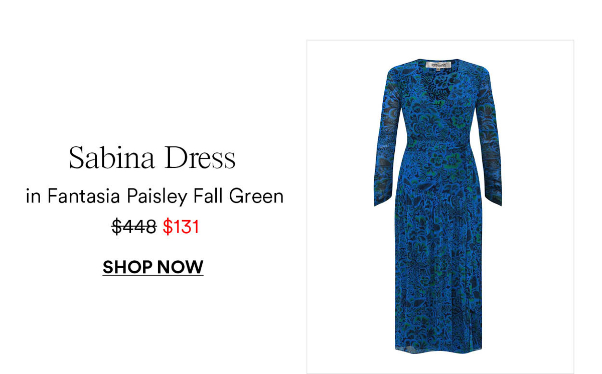 Sabina Dress in Fall Green