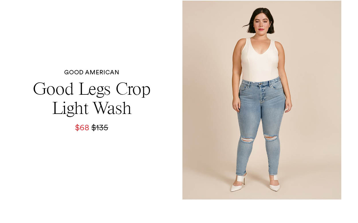 Good Legs Crop Light Wash