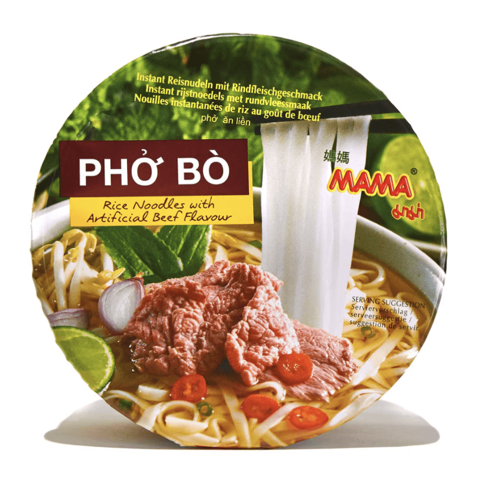 Mama Pho Bo Rice Noodle Cup